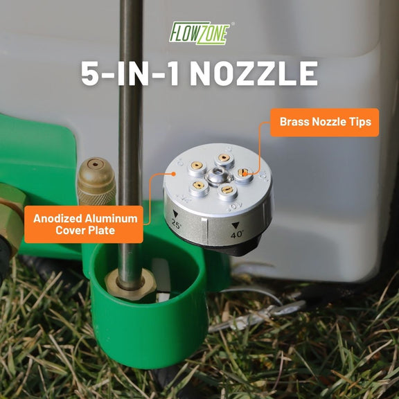 Quick-Connect Aluminum 5-In-1 Nozzle | FlowZone®