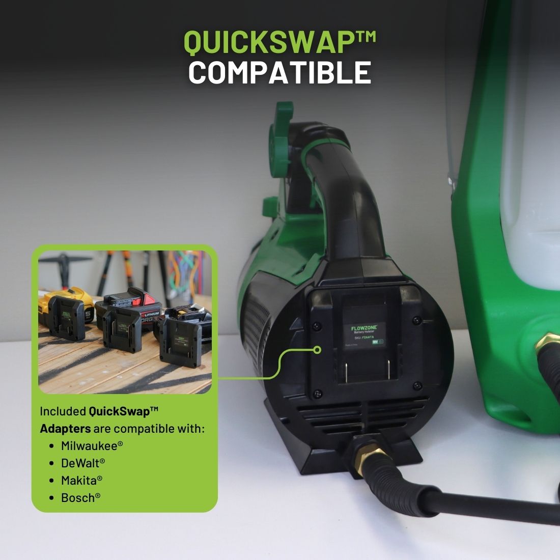 [ALLEEN GEREEDSCHAP] Vortex Flex™ Batterij-aangedreven Handheld Nevelblazer