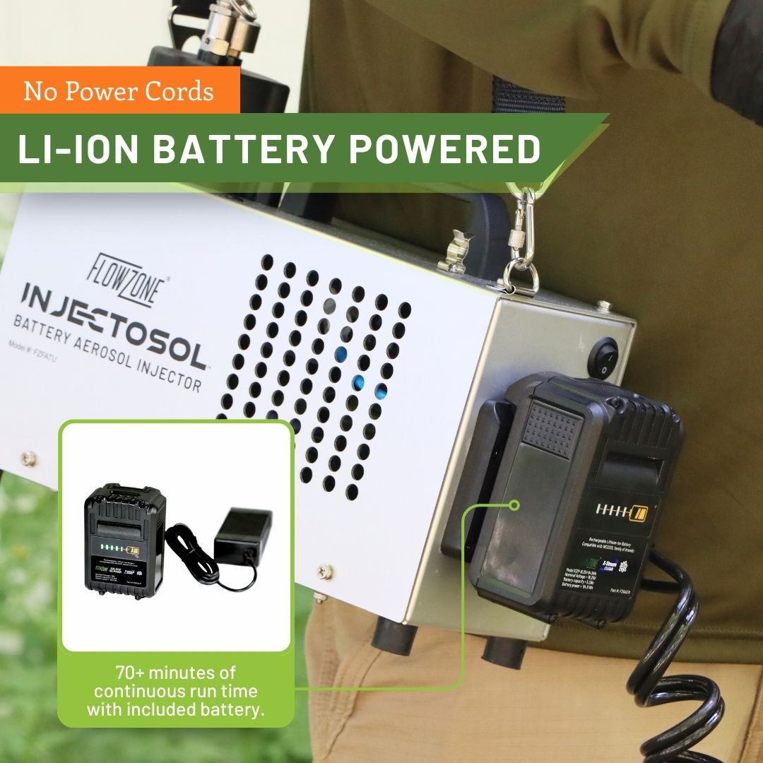 Battery Injector Injectosol Battery Powered Aerosol Injector | FlowZone®