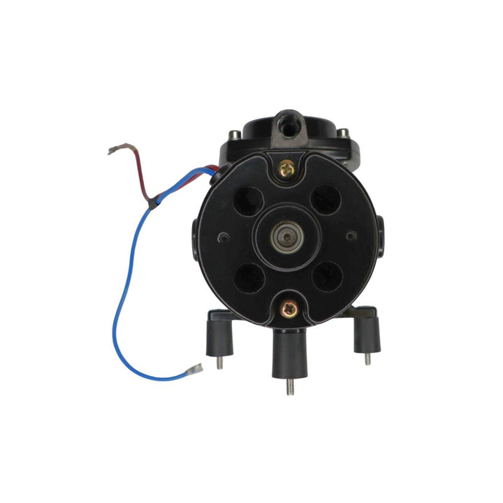 front view of injectosol piston air compressor on white background