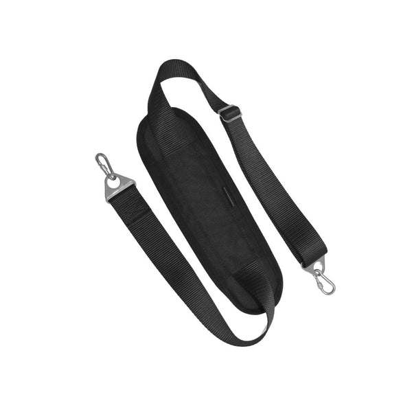 black injectosol carrying straps on white background