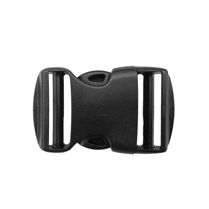 black plastic comfortstraps waist strap buckle on white background