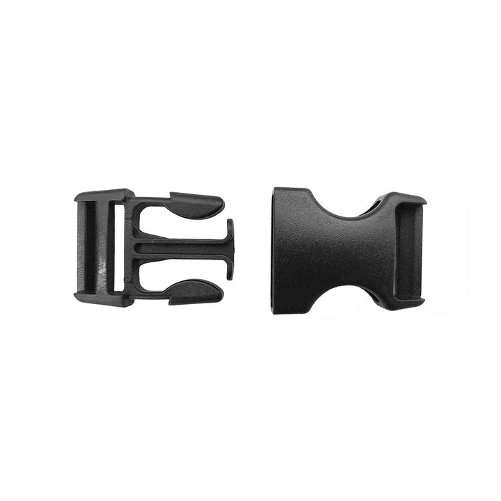two black plastic comfortstraps chest strap buckles