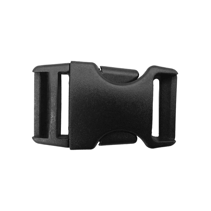 black plastic comfortstraps chest strap buckle on white background