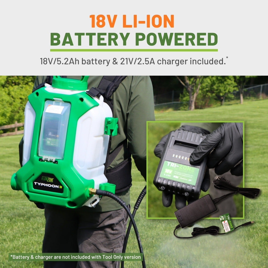 Typhoon 3 Battery Powered Backpack Sprayer (4-Gallon)