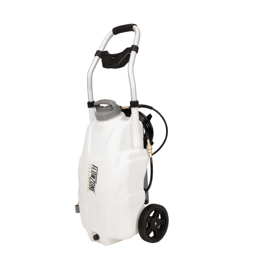 Concrete+ Monsoon 2.5 5-Position Variable Pressure Battery Rolling Sprayer (9-Gallon)