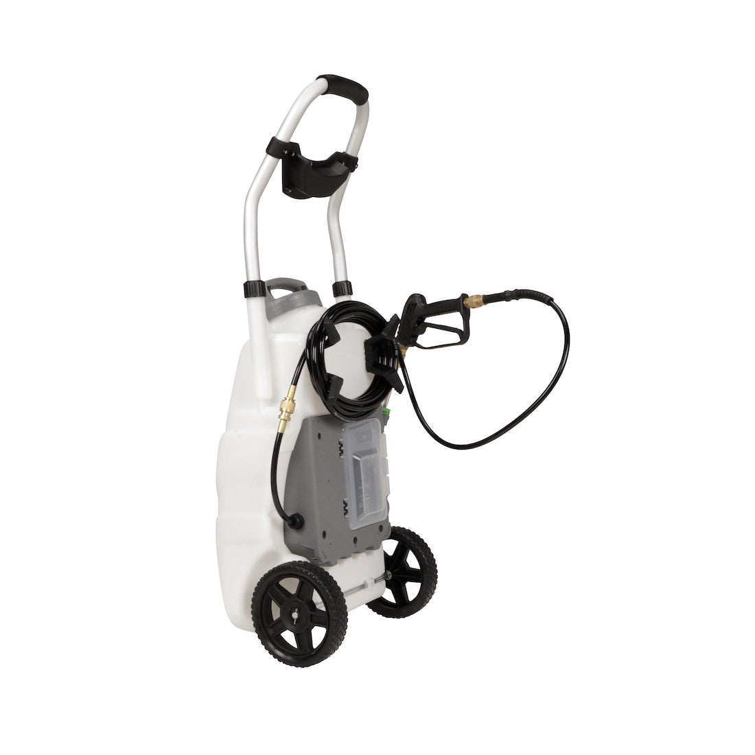 Concrete+ Monsoon 2.5 5-Position Variable Pressure Battery Rolling Sprayer (9-Gallon)