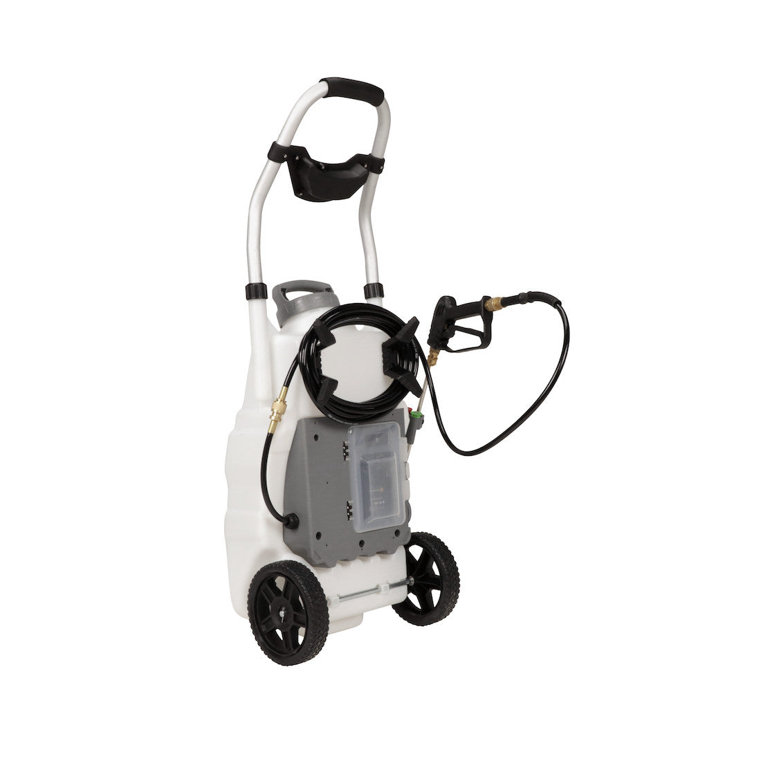 Concrete+ Monsoon 2.5 5-Position Variable Pressure Battery Rolling Sprayer (9-Gallon)