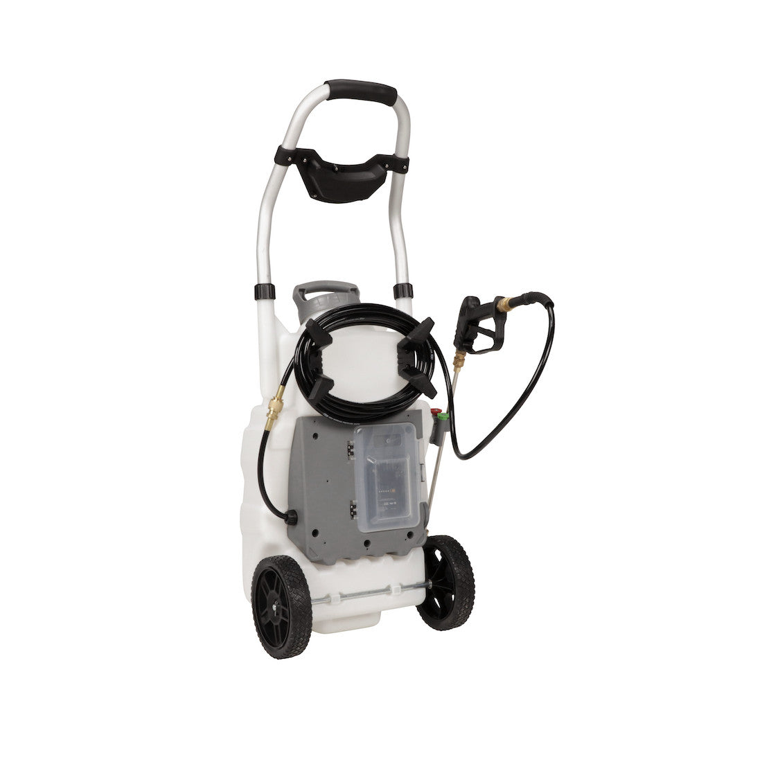 Concrete+ Monsoon 2.5 5-Position Variable Pressure Battery Rolling Sprayer (9-Gallon)