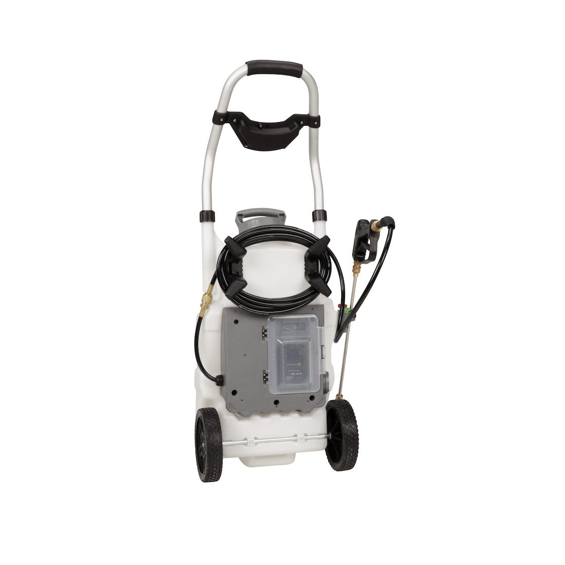 Concrete+ Monsoon 2.5 5-Position Variable Pressure Battery Rolling Sprayer (9-Gallon)