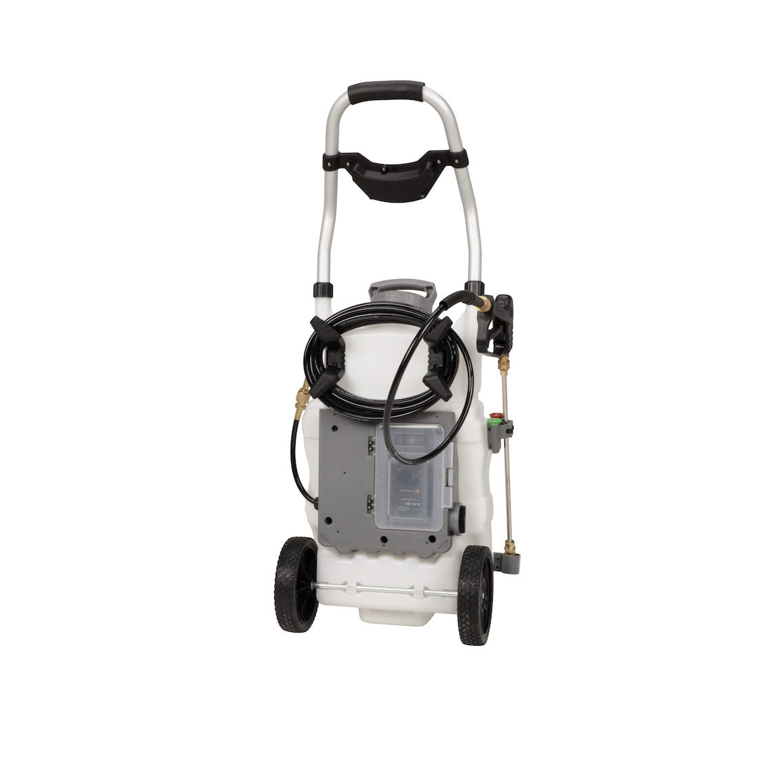 Concrete+ Monsoon 2.5 5-Position Variable Pressure Battery Rolling Sprayer (9-Gallon)