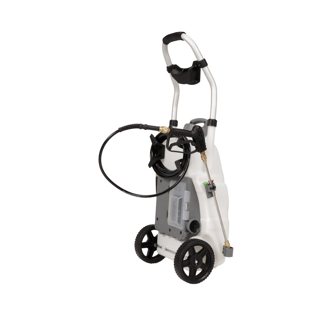 Concrete+ Monsoon 2.5 5-Position Variable Pressure Battery Rolling Sprayer (9-Gallon)