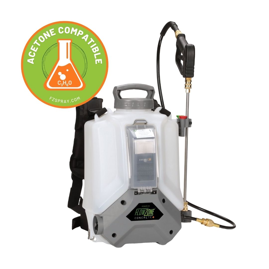 Concrete+ Typhoon 2.5 5-Position Variable Pressure Battery Backpack Sprayer (4 Gallon)