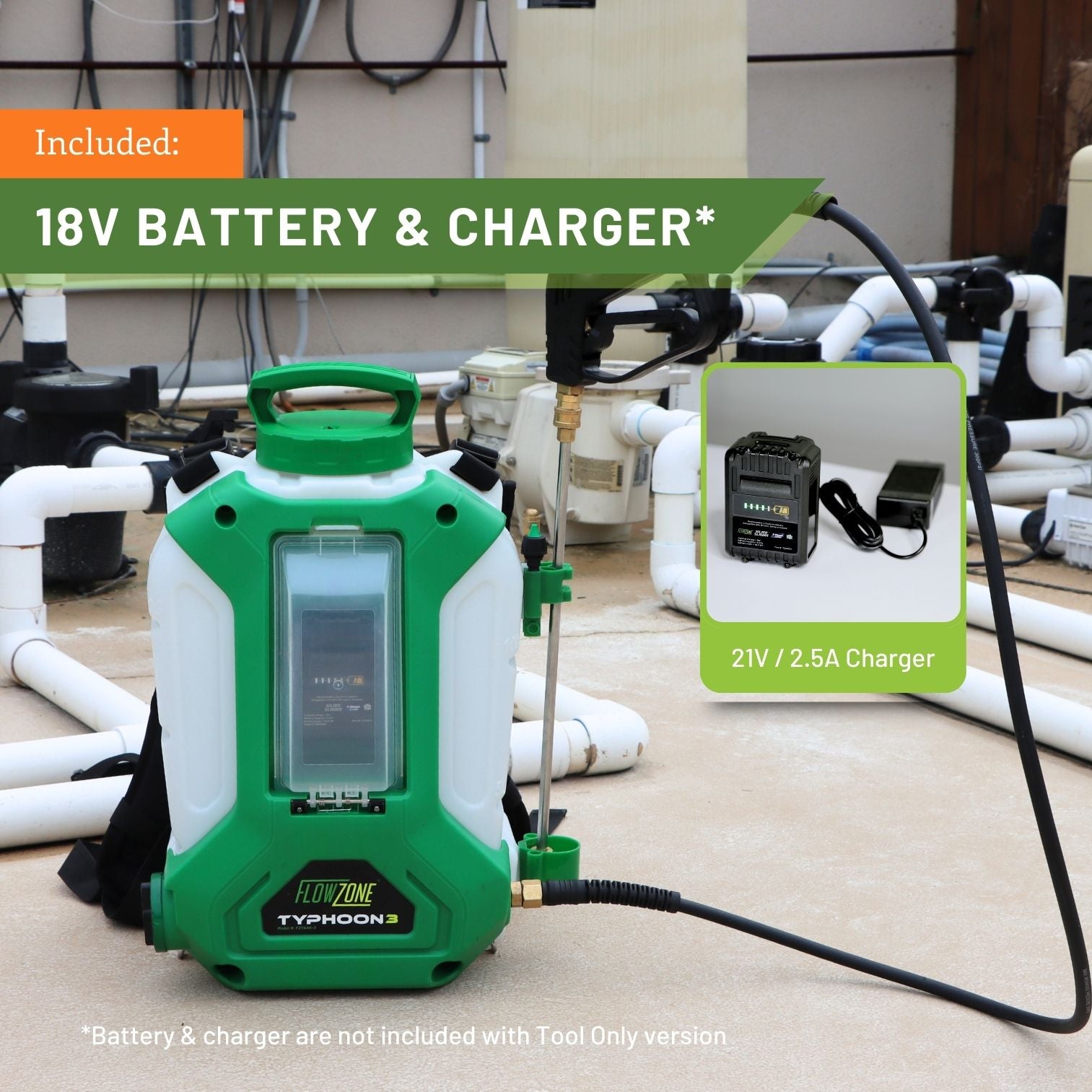 Typhoon 3 Battery Powered Backpack Sprayer (4-Gallon)