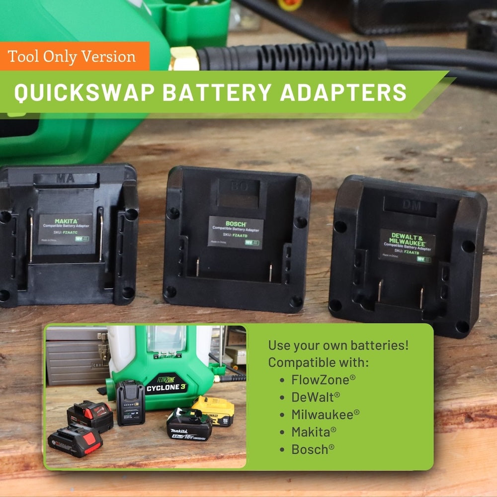 [ALLEEN GEREEDSCHAP] Cyclone 3 Batterijgevoede Rugzakspuit (4-Gallon)