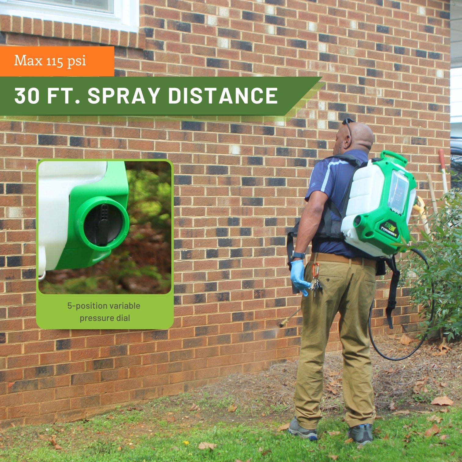 Typhoon 3 Battery Powered Backpack Sprayer (4-Gallon)
