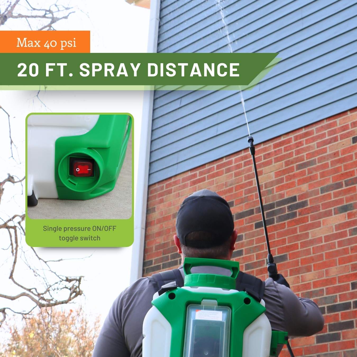 Zephyr Battery-Powered Backpack Sprayer (4-Gallon)